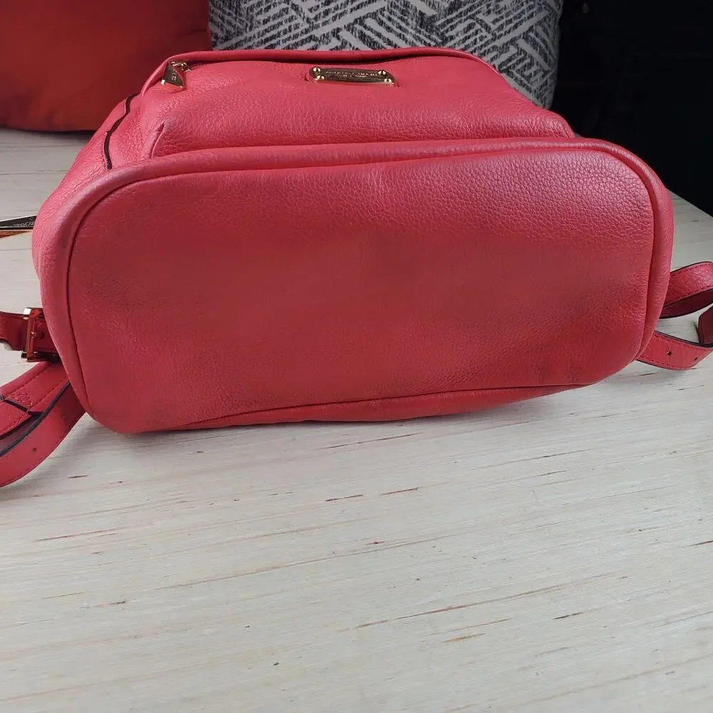 MICHAEL KORS | Jet Set | Pink Watermelon | Pebbled Leather | Backpack